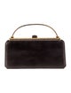 Judith Leiber Embossed Leather Top Handle Bag