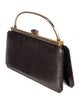 Judith Leiber Embossed Leather Top Handle Bag