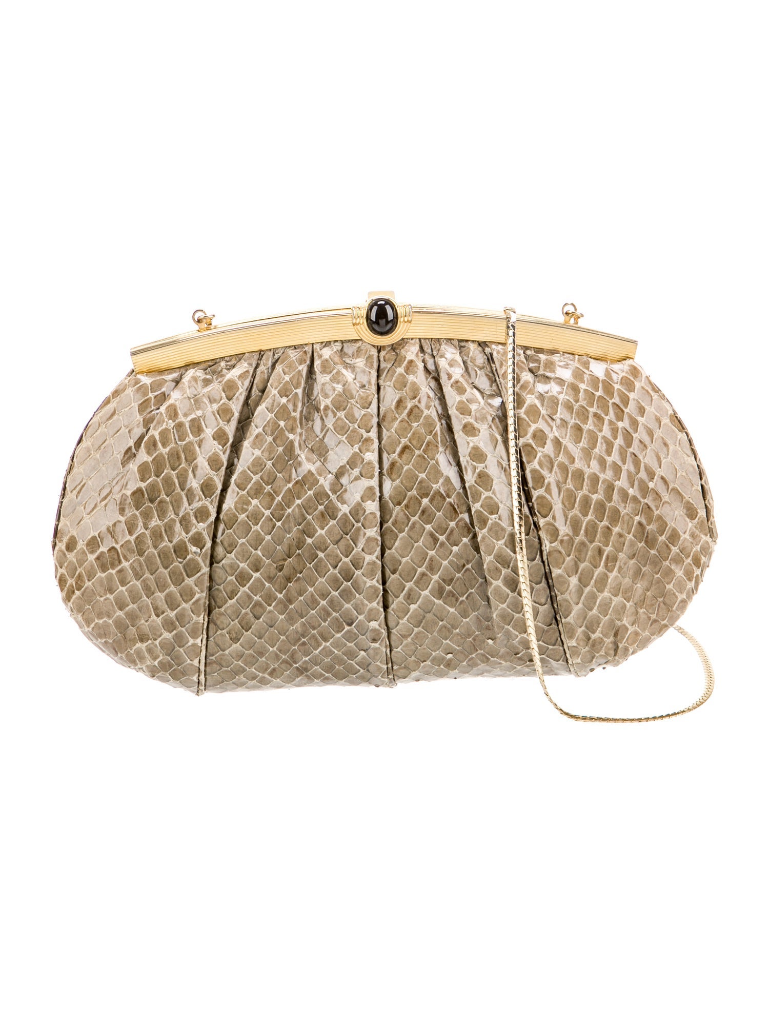 Judith Leiber Snakeskin Shoulder Bag