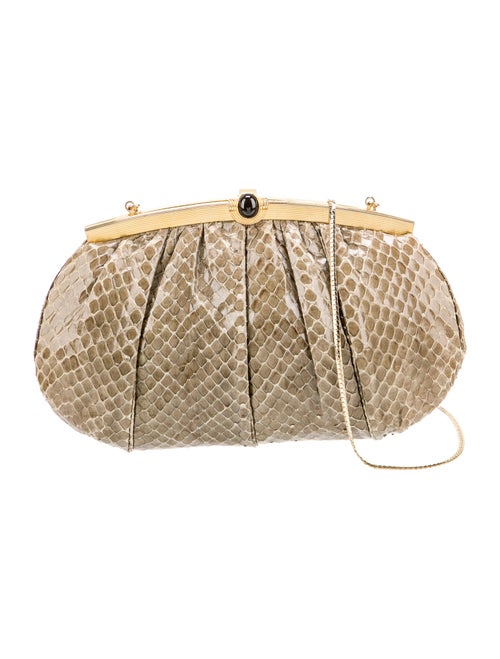 Judith Leiber Snakeskin Shoulder Bag