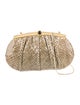 Judith Leiber Snakeskin Shoulder Bag