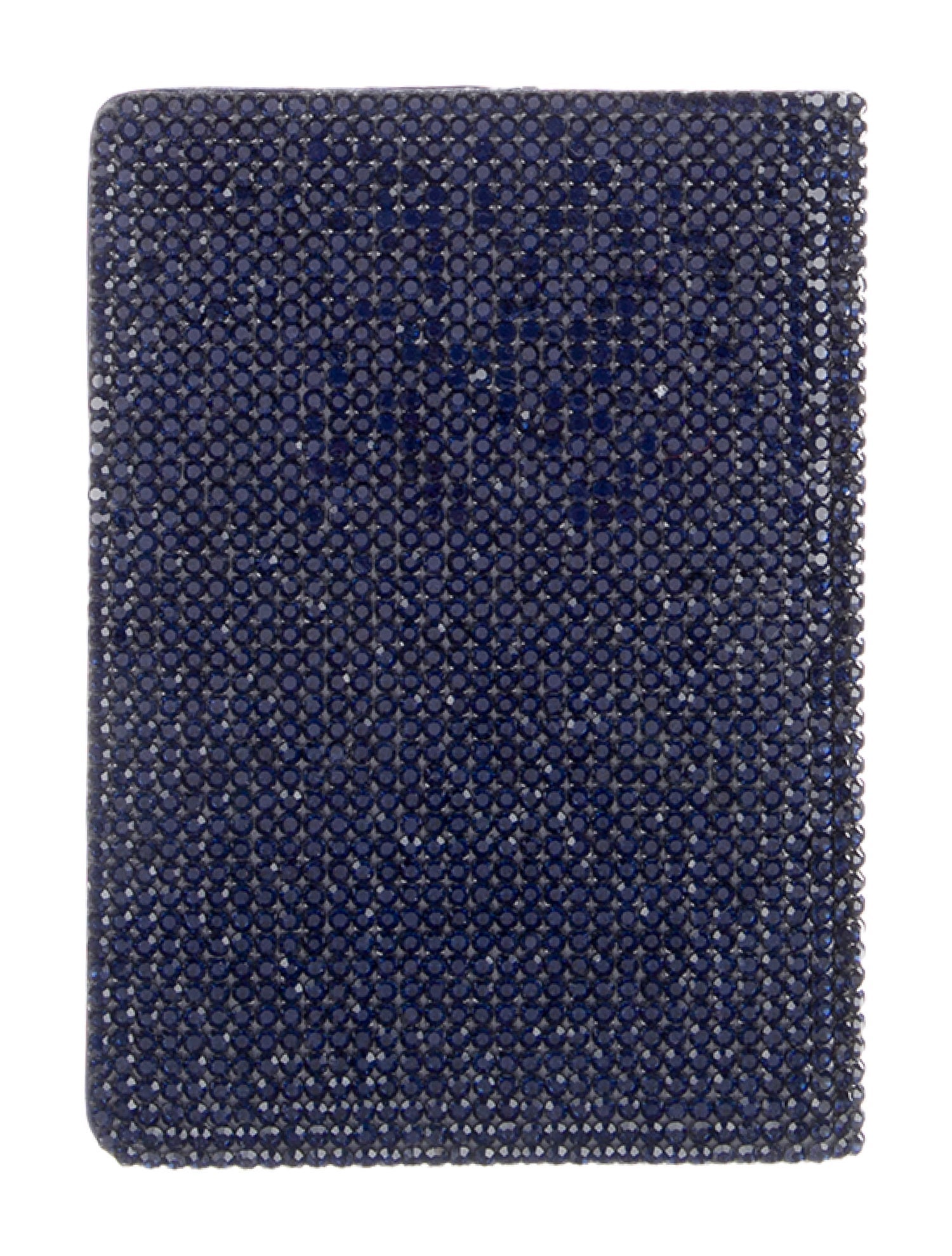 Judith Leiber Leather Passport Holder With Crystal Embellishment