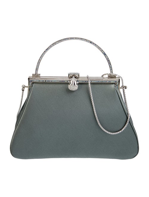 Judith Leiber Satin Top Handle Bag