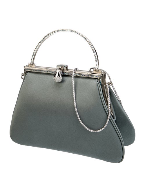 Judith Leiber Satin Top Handle Bag