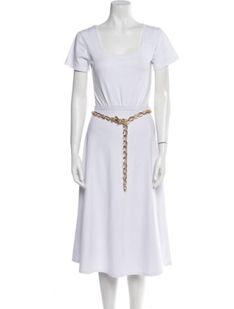 Judith Leiber Skinny Metal Chain-Link Belt