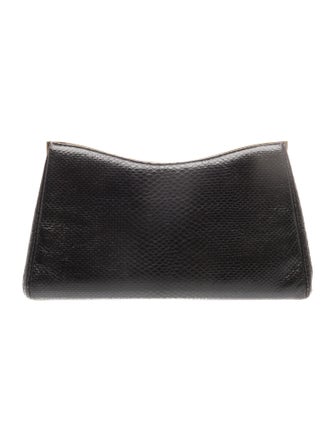 Judith Leiber Embossed Leather Clutch