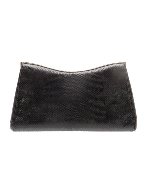 Judith Leiber Embossed Leather Clutch