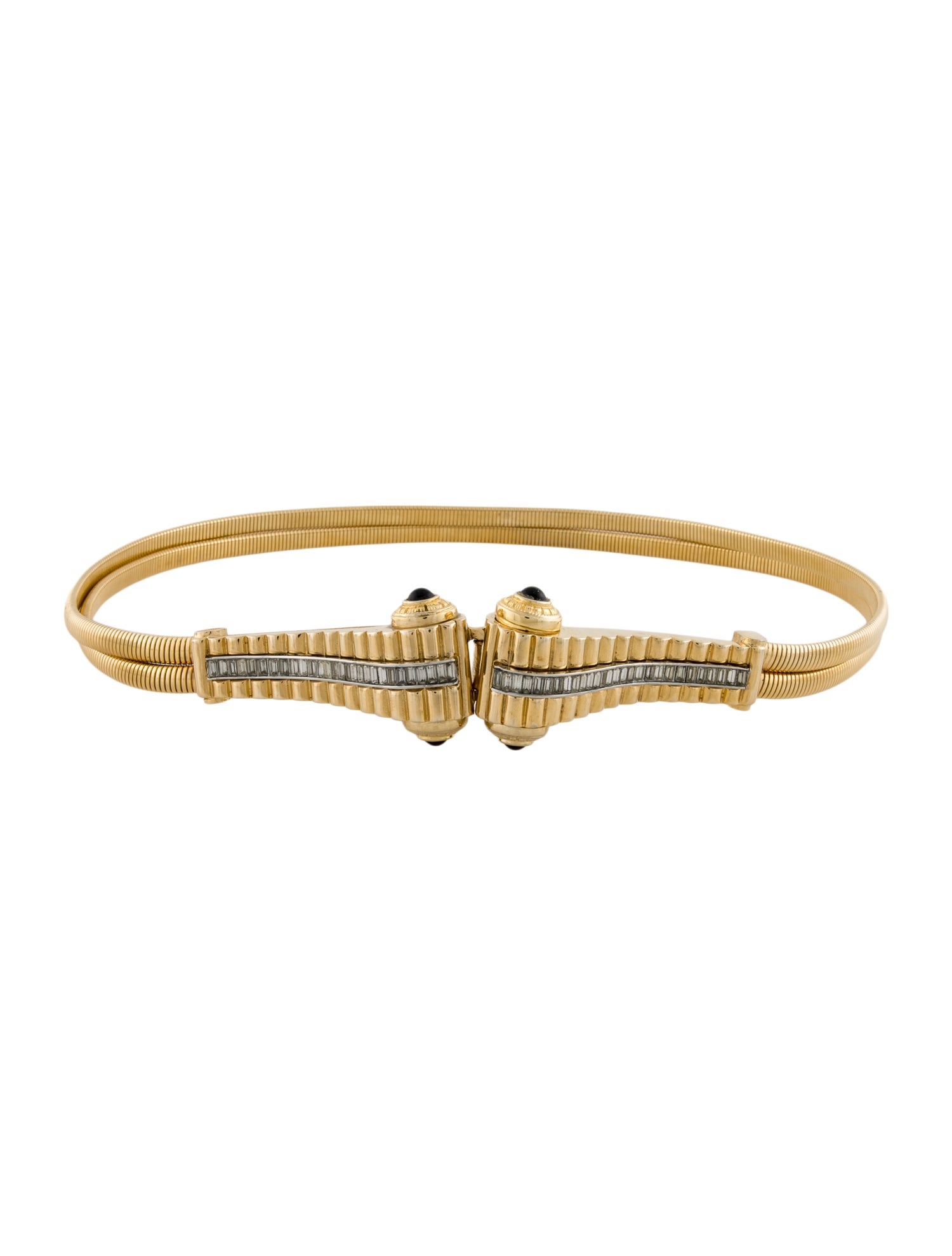 Judith Leiber Skinny Metal Waist Belt