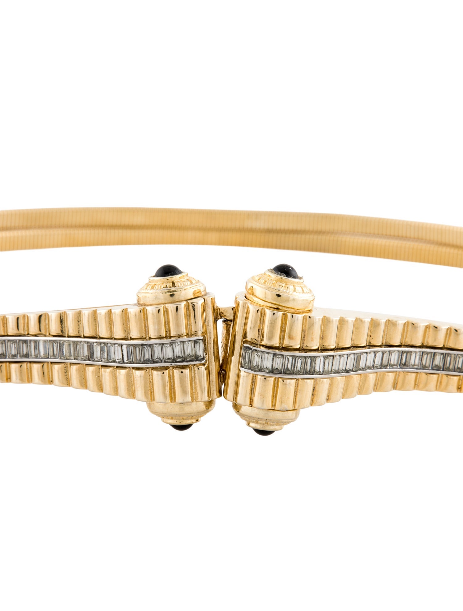 Judith Leiber Skinny Metal Waist Belt