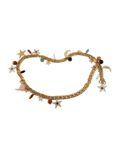 Judith Leiber Skinny Mongolian Lamb Waist Belt