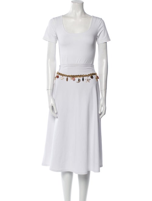 Judith Leiber Skinny Mongolian Lamb Waist Belt