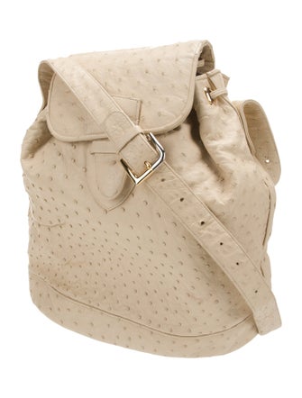 Judith Leiber Ostrich Messenger Bag