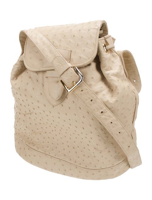 Judith Leiber Ostrich Messenger Bag