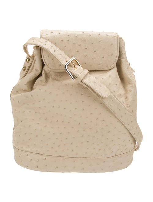Judith Leiber Ostrich Messenger Bag