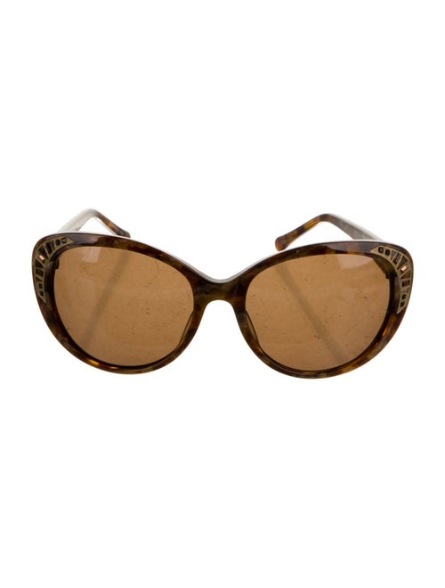 Judith Leiber Cat-Eye Tinted Sunglasses
