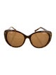 Judith Leiber Cat-Eye Tinted Sunglasses