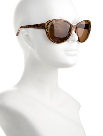 Judith Leiber Cat-Eye Tinted Sunglasses