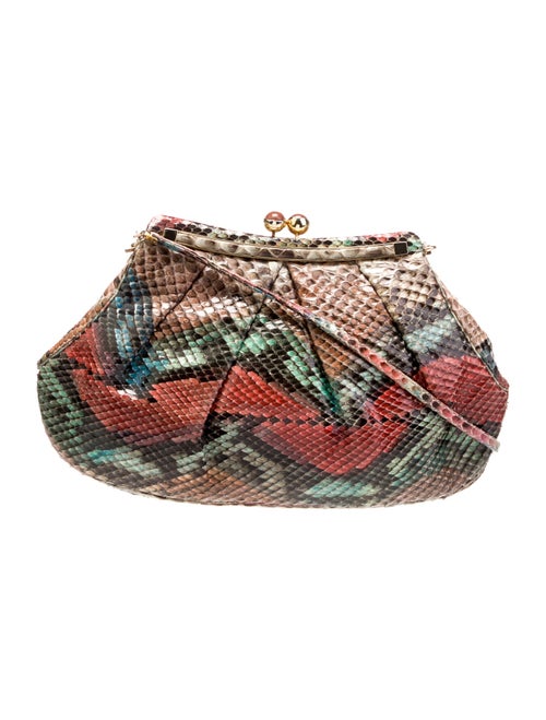 Judith Leiber Python Minaudière