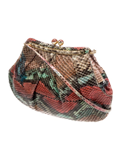 Judith Leiber Python Minaudière