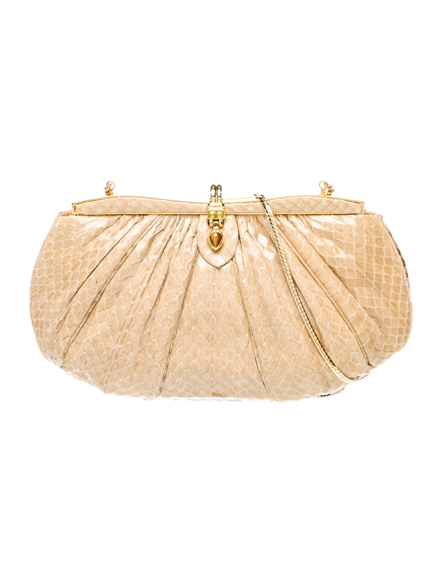 Judith Leiber Embossed Leather Evening Bag