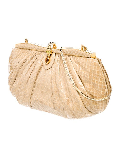 Judith Leiber Embossed Leather Evening Bag