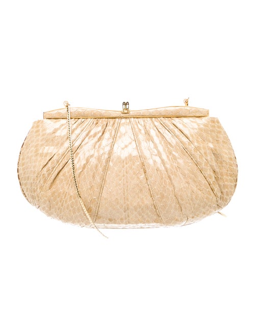 Judith Leiber Embossed Leather Evening Bag