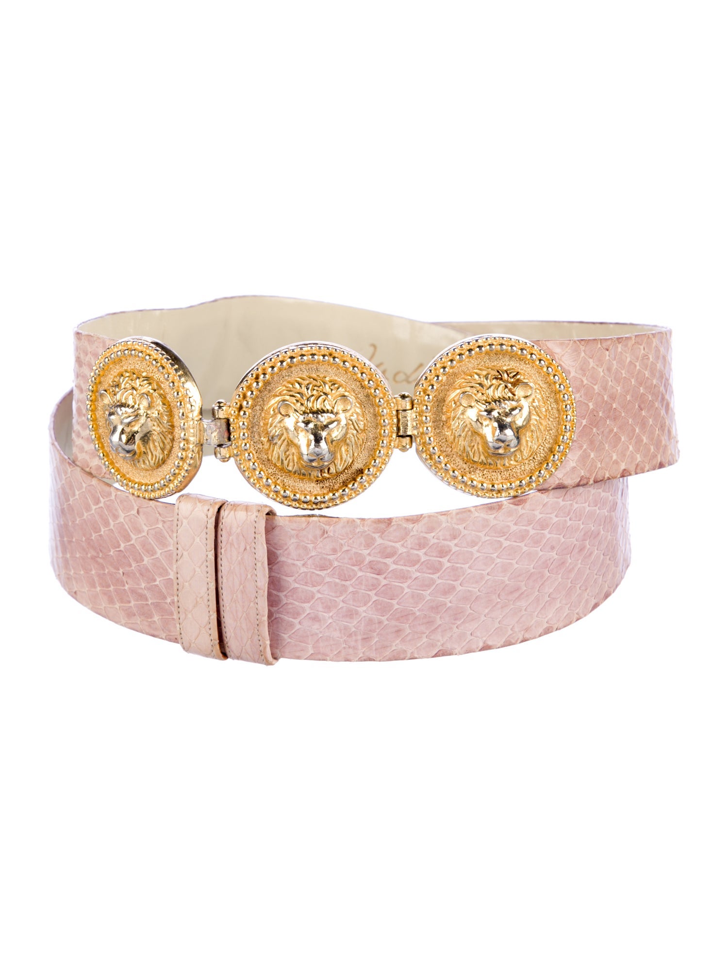 Judith Leiber Snakeskin Belt