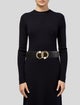 Judith Leiber Wide Leather Belt