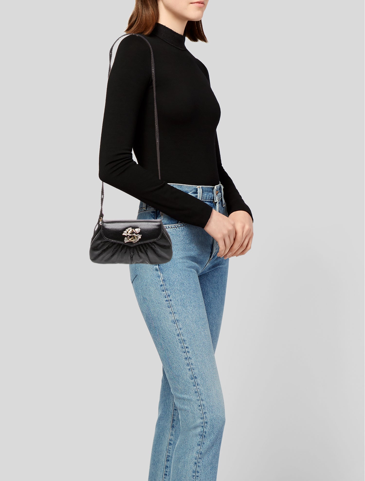 Judith Leiber Lizard Shoulder Bag