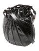 Judith Leiber Snakeskin Bucket Bag