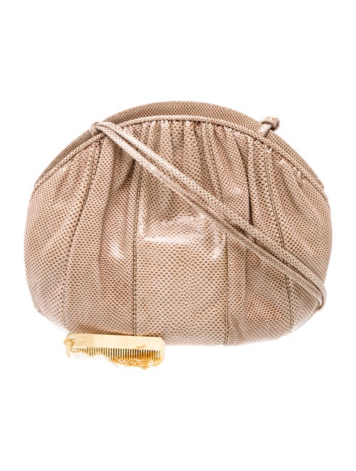 Judith Leiber Embossed Leather Evening Bag