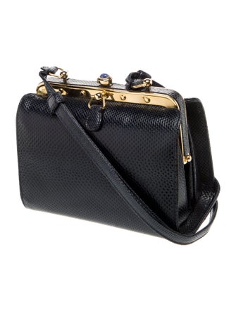 Judith Leiber Snakeskin Shoulder Bag