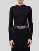 Judith Leiber GG Embossed Wide Waist Belt