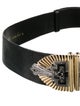 Judith Leiber Wide Leather Waist Belt