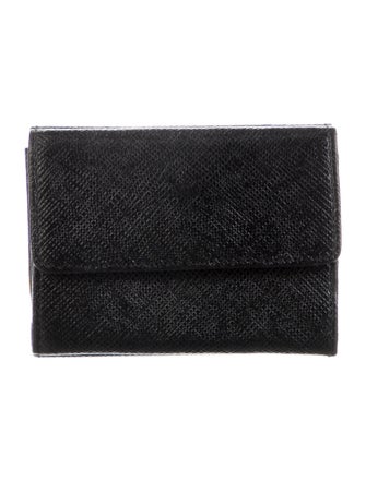 Judith Leiber Mini Leather Card Case Leather Wallet