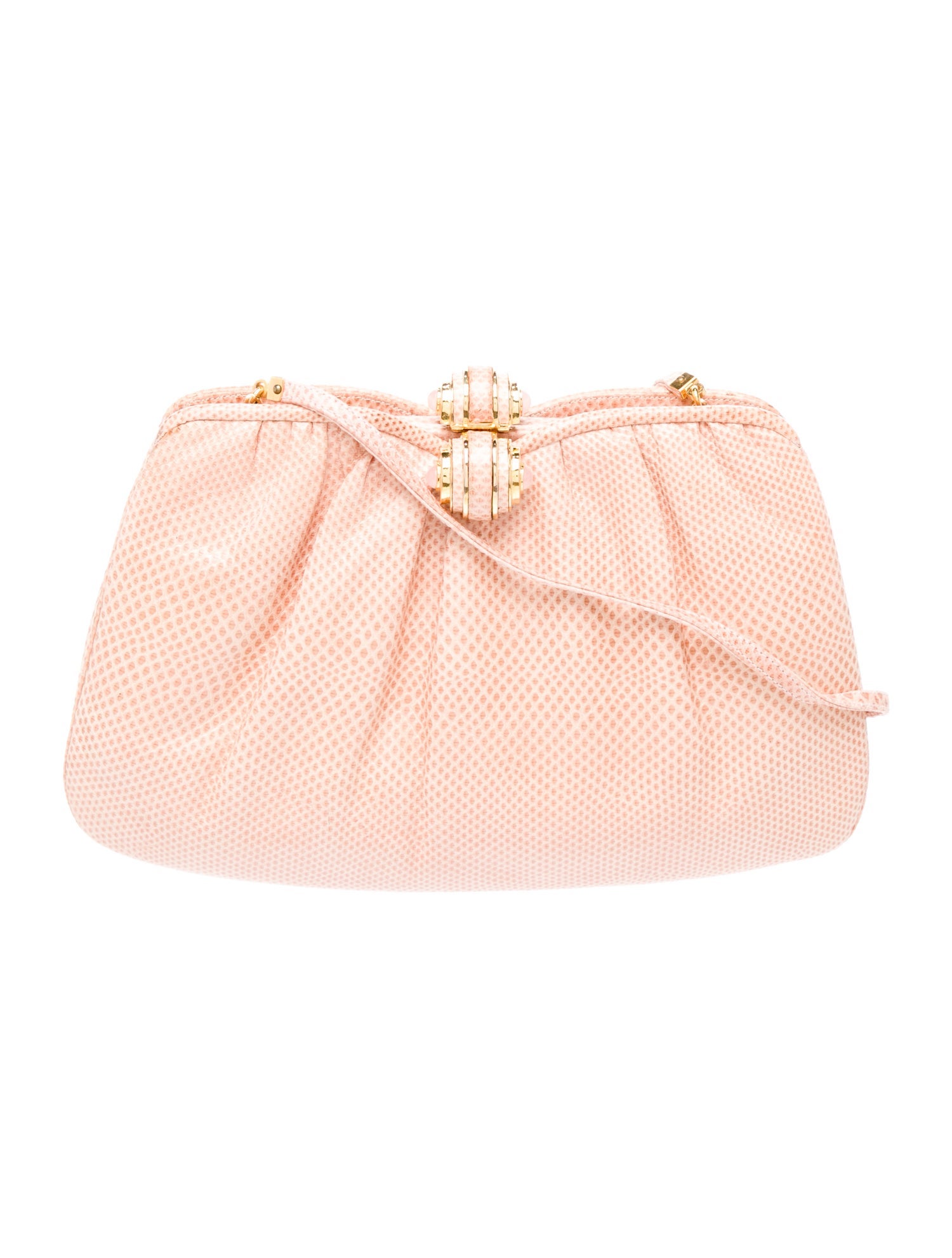 Judith Leiber Embossed Leather Shoulder Bag