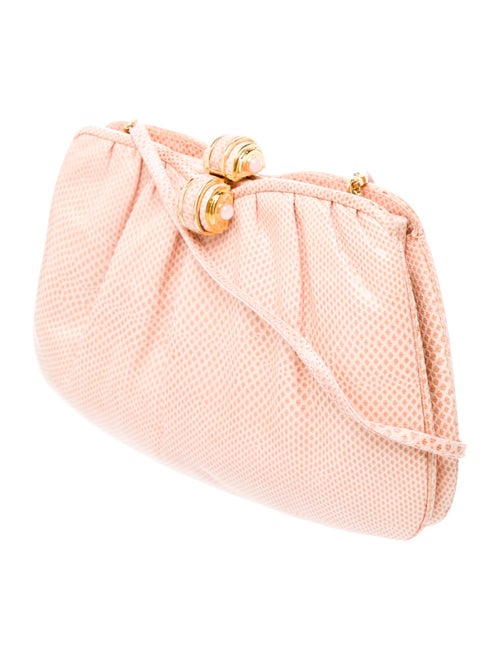 Judith Leiber Embossed Leather Shoulder Bag