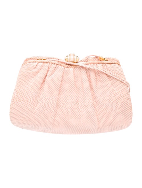 Judith Leiber Embossed Leather Shoulder Bag