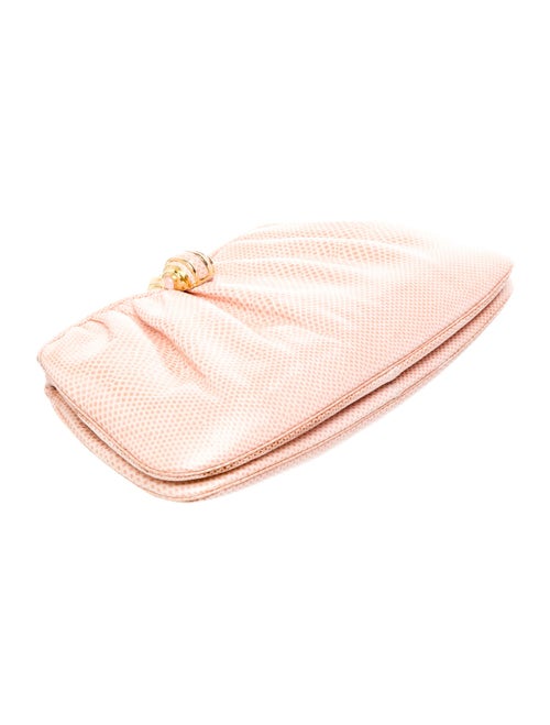 Judith Leiber Embossed Leather Shoulder Bag