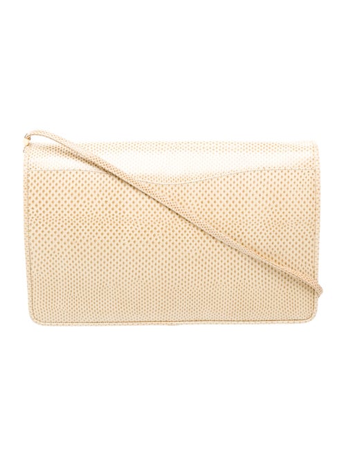 Judith Leiber Embossed Leather Shoulder Bag