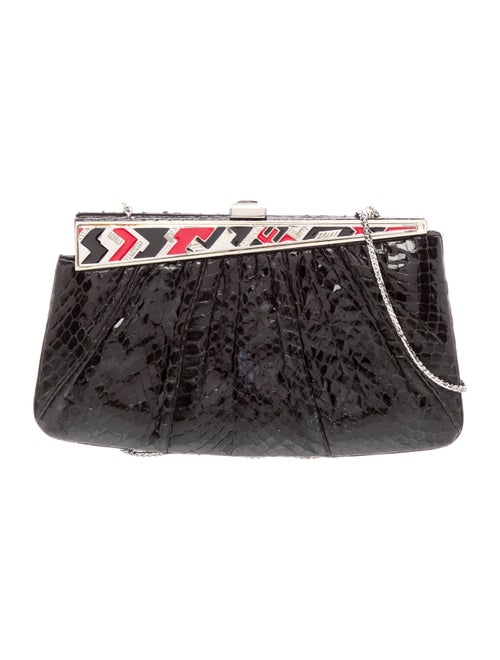 Judith Leiber Snakeskin Shoulder Bag