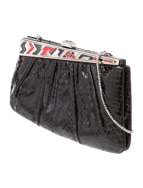 Judith Leiber Snakeskin Shoulder Bag