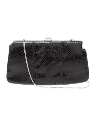 Judith Leiber Snakeskin Shoulder Bag
