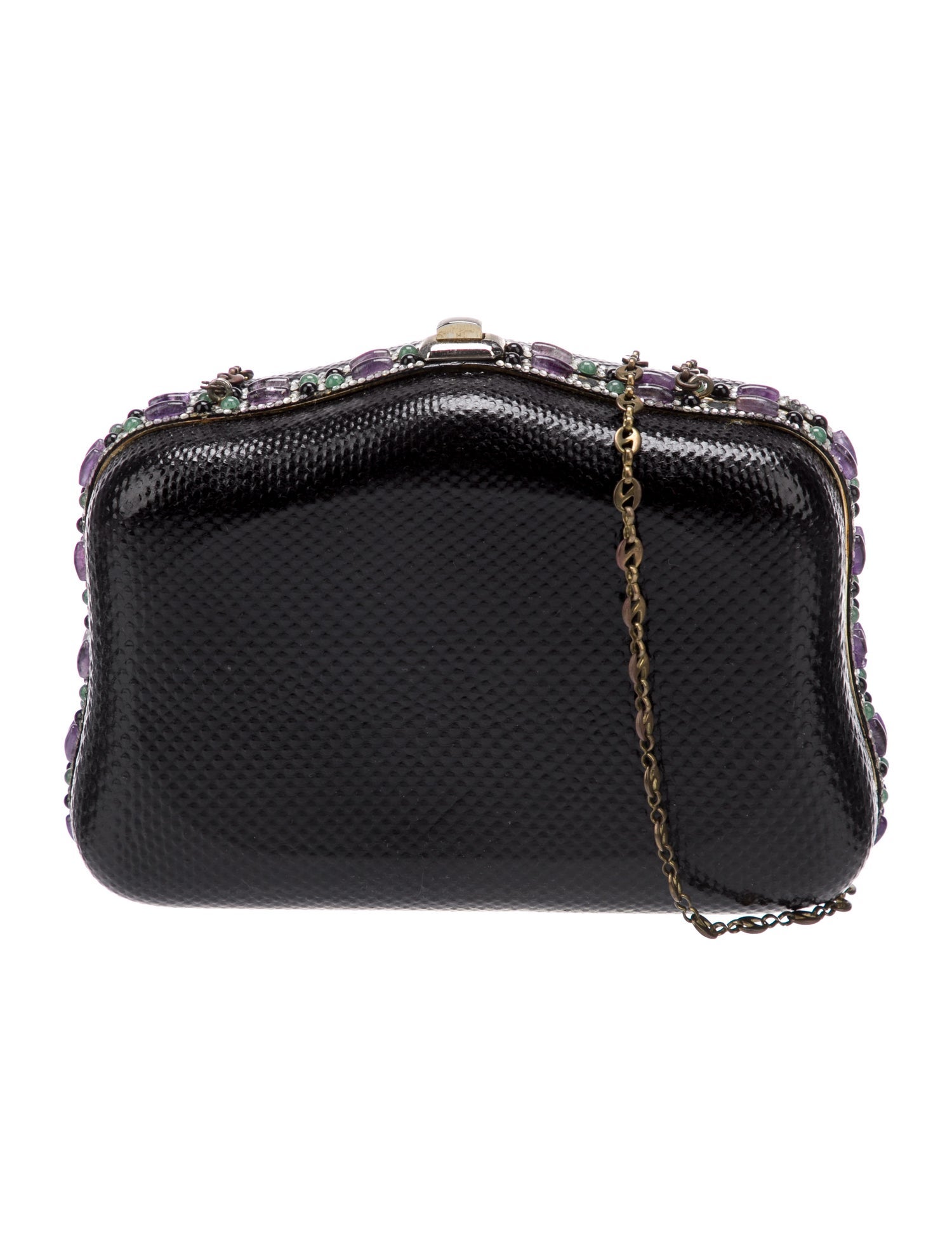 Judith Leiber Leather Minaudière