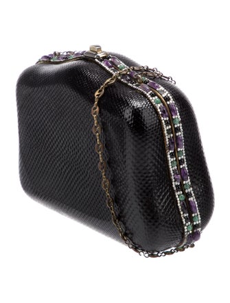 Judith Leiber Leather Minaudière