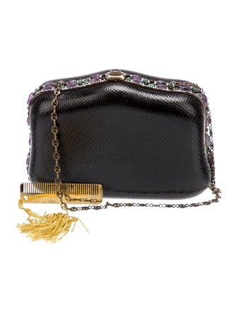 Judith Leiber Leather Minaudière