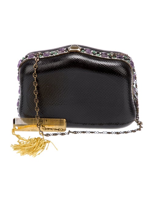 Judith Leiber Leather Minaudière