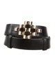 Judith Leiber Embossed Leather Belt