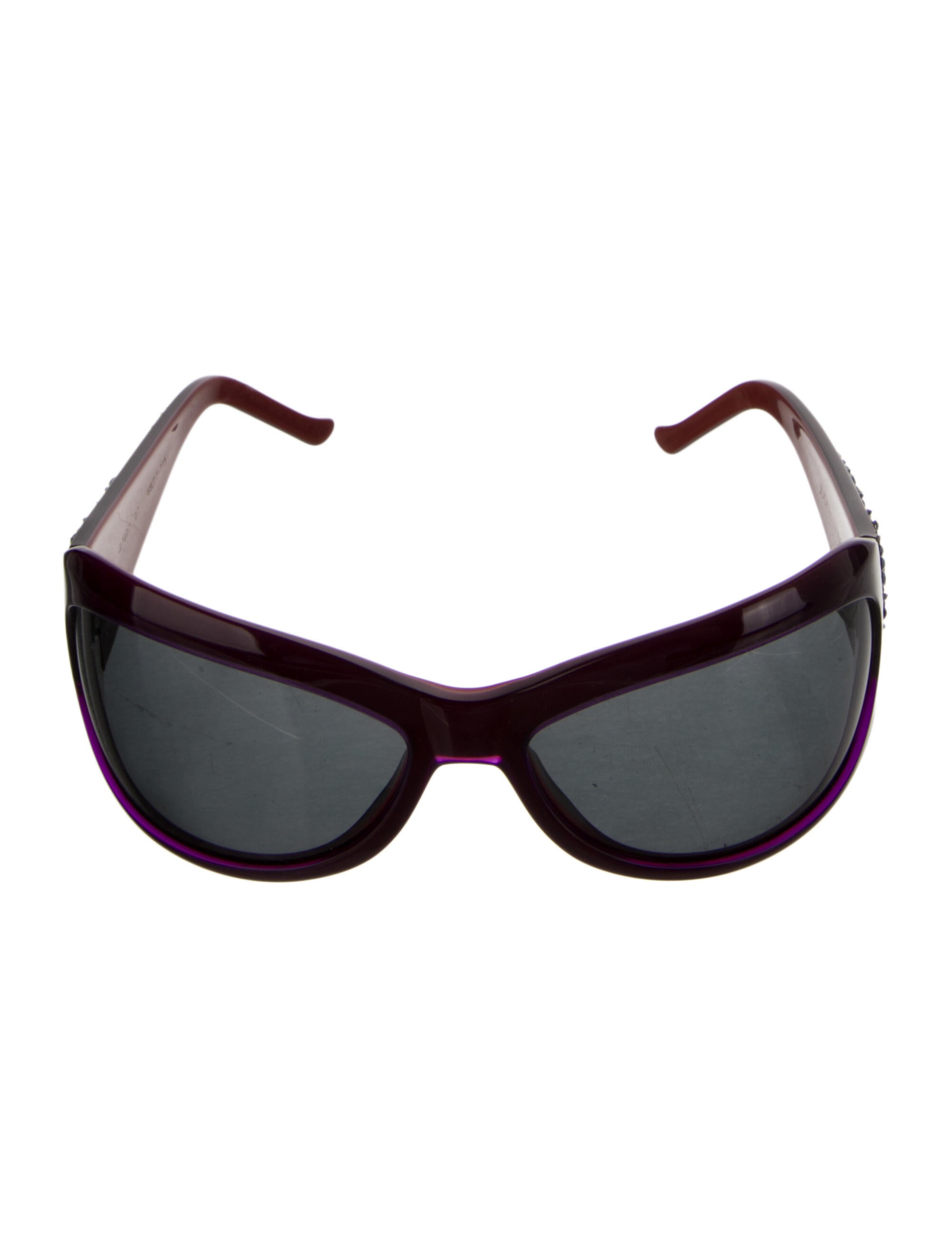 Judith Leiber Shield Tinted Sunglasses