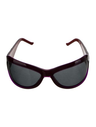 Judith Leiber Shield Tinted Sunglasses